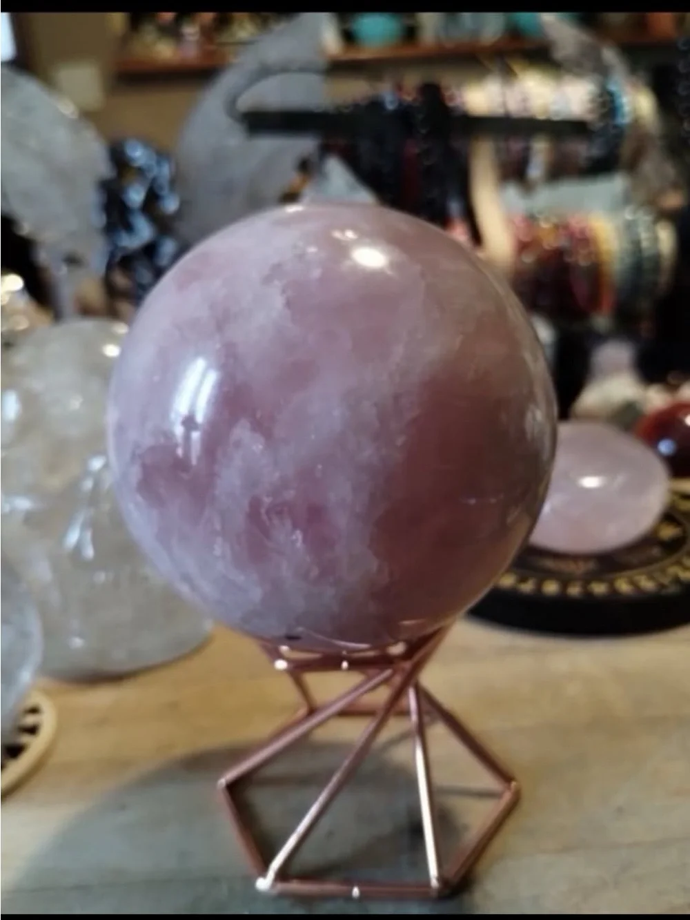 Polished Rose Quartz Sphere - Pink Crystal Orb